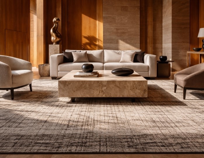 custom rug in modern architecture